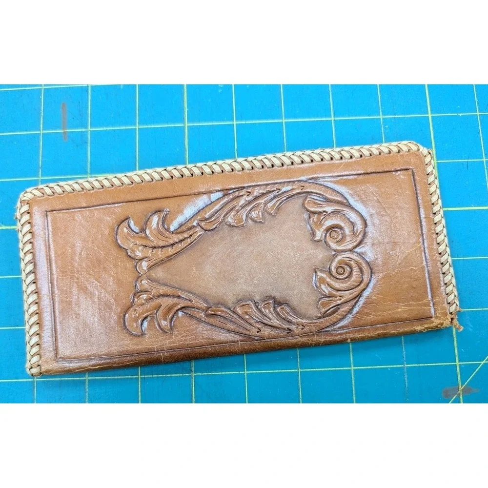 Leather Tooled Checkbook Cover 8